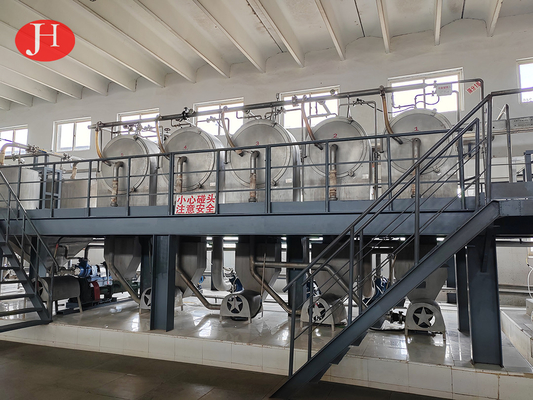Continuous Processing Sweet Potato Starch Machine with PLC Control and Stainless Steel Material