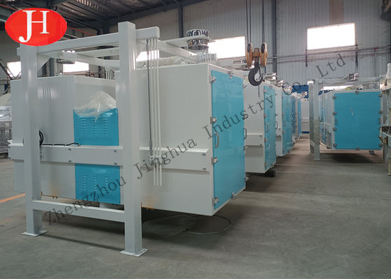 Dia 55mm Double Bin Grading Wheat Starch Machine 4t/H