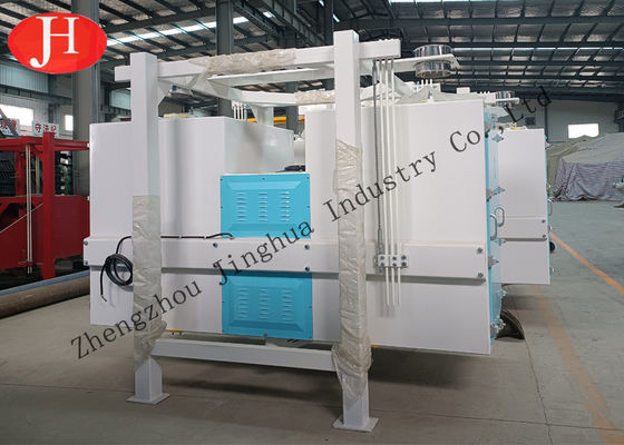 Dia 55mm Double Bin Grading Wheat Starch Machine 4t/H