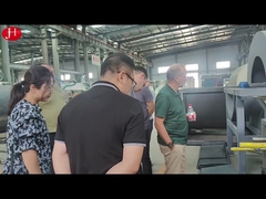 Russian customers visit the processing workshop
