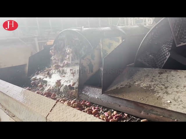 China Stainless Steel Cassava Starch Production Line Rotary Washing Machine for sale