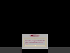 Stainless steel sweet potato starch machine starch processing equipment project display