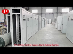 Customized Sweet Potato Flour Machinery with Stainless Steel Material and PLC Control