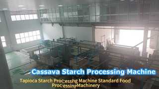 Cassava Starch Processing Machine Complete Tapioca Tubers Production Equipment