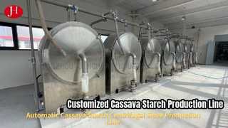 Customized Cassava Starch Production Line for Customized Centrifugal Sieve Equipment